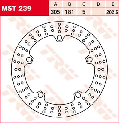Round Fixed Brake Rotor Larger Than 300mm