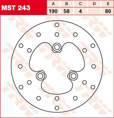 Round Fixed Brake Rotor up to 219mm