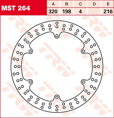 Round Fixed Brake Rotor Larger Than 300mm