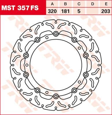 Contoured Floating Brake Rotor