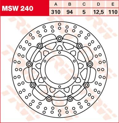 Round Floating Brake Rotor