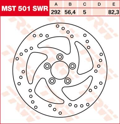 Round Fixed Brake Rotor Swing Design