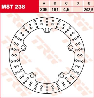 Round Fixed Brake Rotor Larger Than 300mm