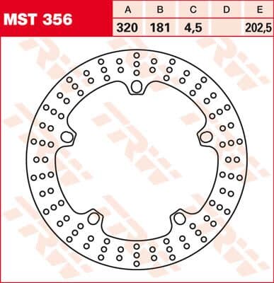 Round Fixed Brake Rotor Larger Than 300mm