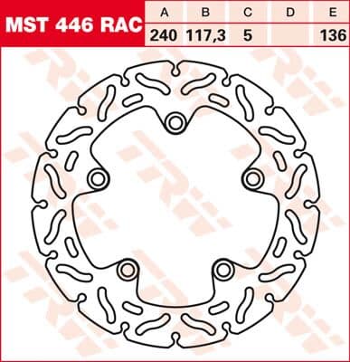 Contoured Fixed Brake Rotor