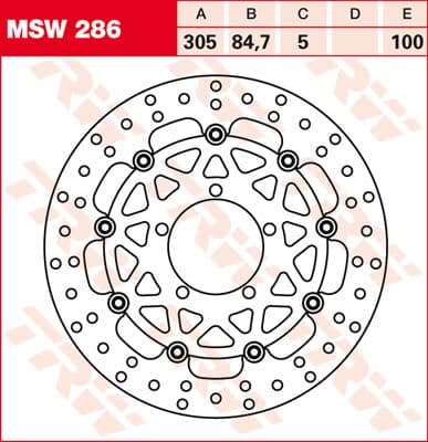 Round Floating Brake Rotor