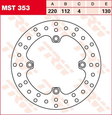 Round Fixed Brake Rotor 220-250mm