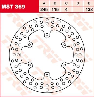 Round Fixed Brake Rotor 220-250mm