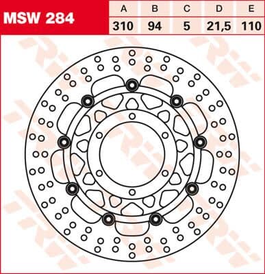 Round Floating Brake Rotor
