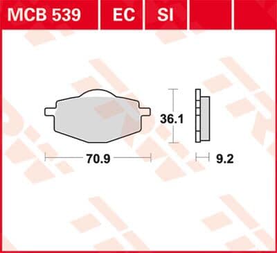 EC Series Ceramic Brake Pads