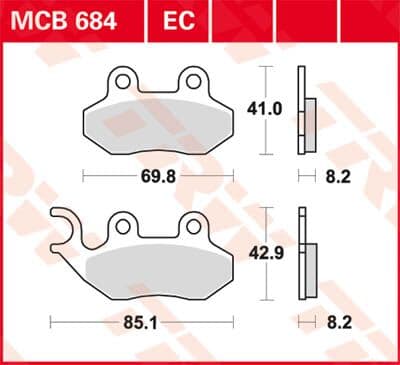EC Series Ceramic Brake Pads