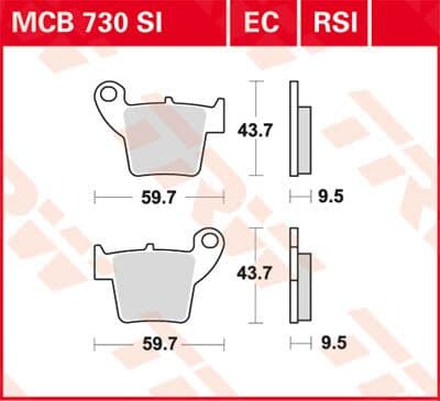EC Series Ceramic Brake Pads
