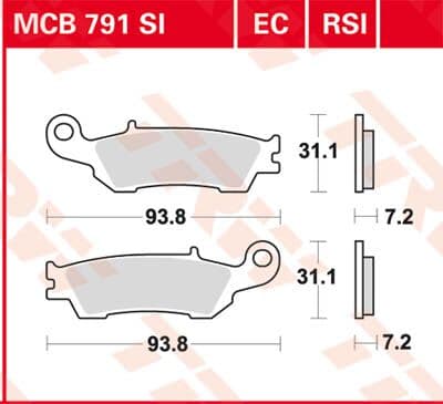 EC Series Ceramic Brake Pads