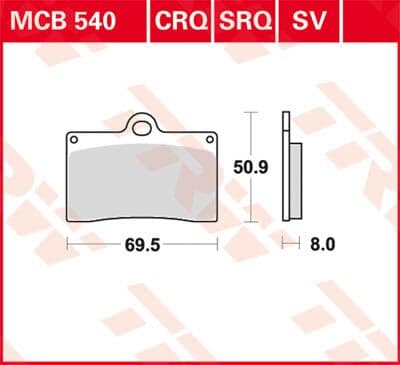CRQ Series Carbon Race Brake Pads