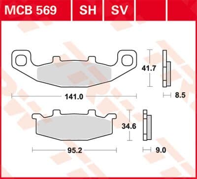 SV Series Sindered Brake Pads
