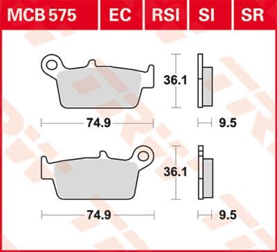 SI Series Sindered Off-Road Brake Pads