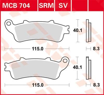 SV Series Sindered Brake Pads