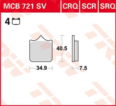 CRQ Series Carbon Race Brake Pads