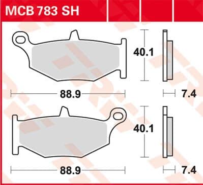 SH Series Sindered Rear Brake Pads