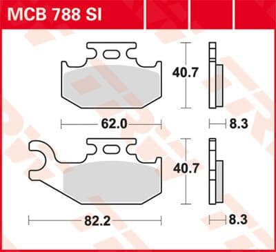 SI Series Sindered Off-Road Brake Pads