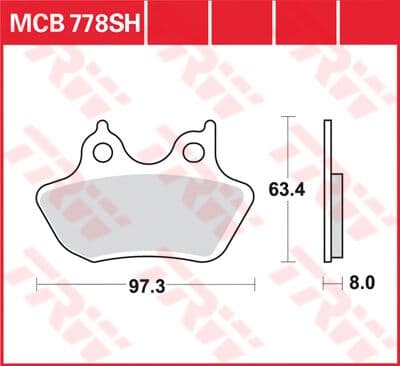 SH Series Sindered Rear Brake Pads