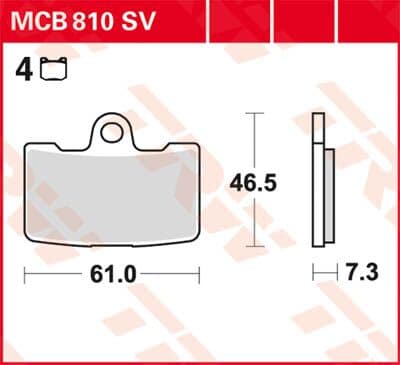 SV Series Sindered Brake Pads