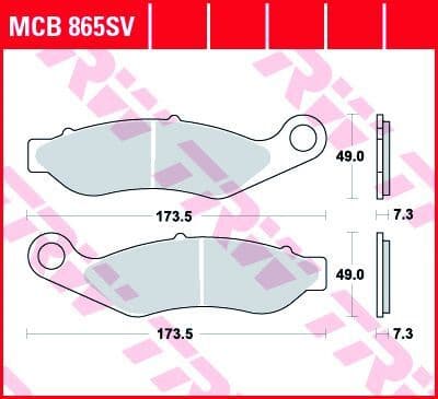 SV Series Sindered Brake Pads