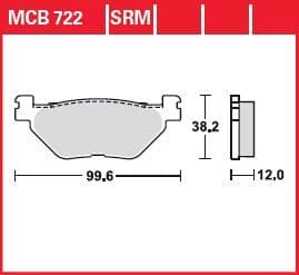 SRM Series Sindered Scooter Brake Pads