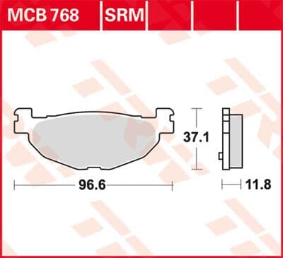 SRM Series Sindered Scooter Brake Pads