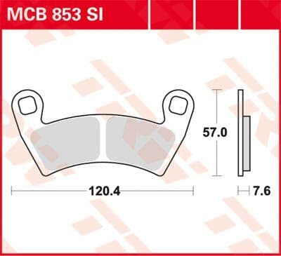 SI Series Sindered Off-Road Brake Pads