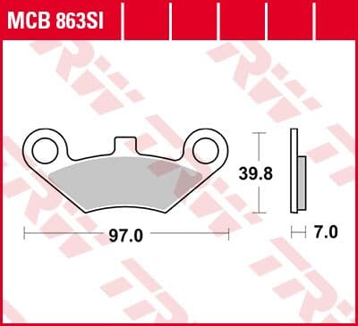 SI Series Sindered Off-Road Brake Pads