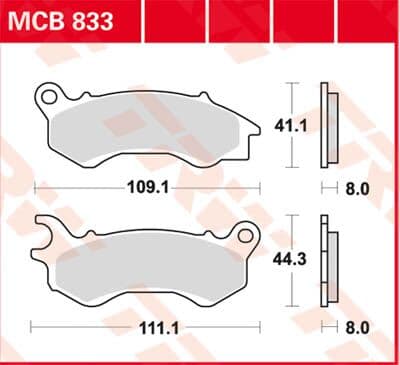 SRM Series Sindered Scooter Brake Pads