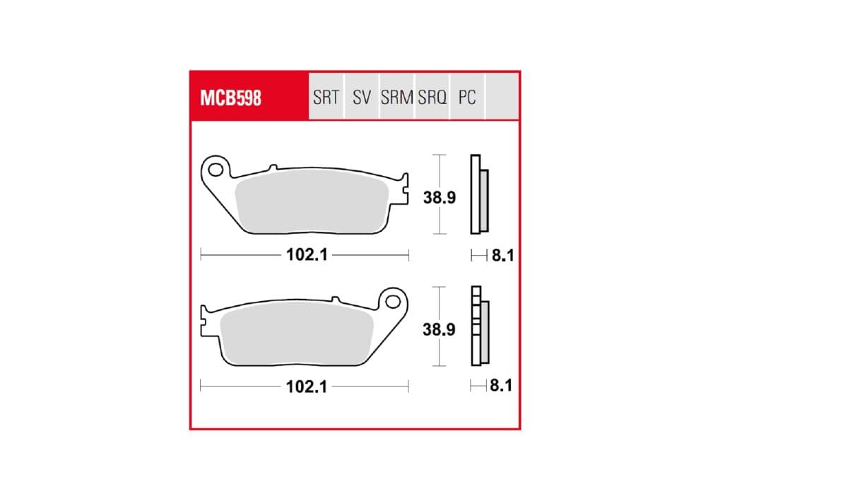 TRQ Brake Pad Sintered Race
