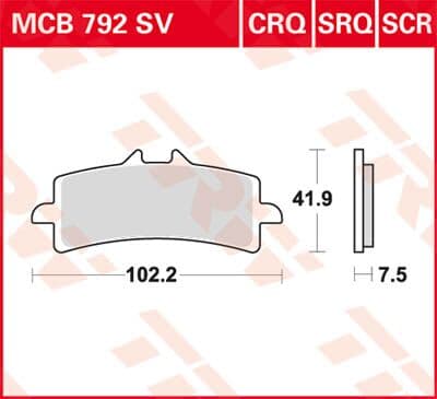 CRQ Series Carbon Race Brake Pads