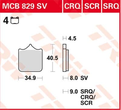 CRQ Series Carbon Race Brake Pads