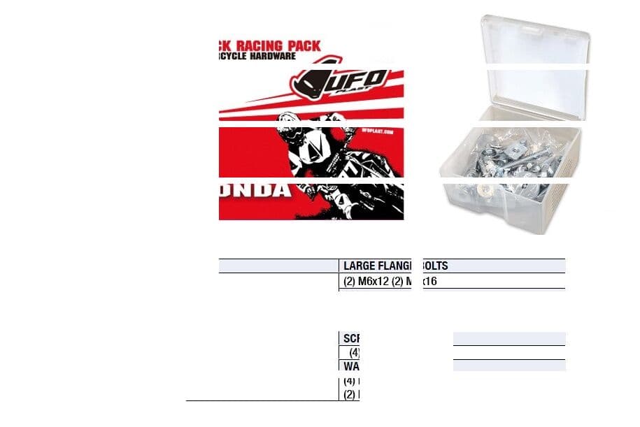Track Racing Pack Hardware Sets