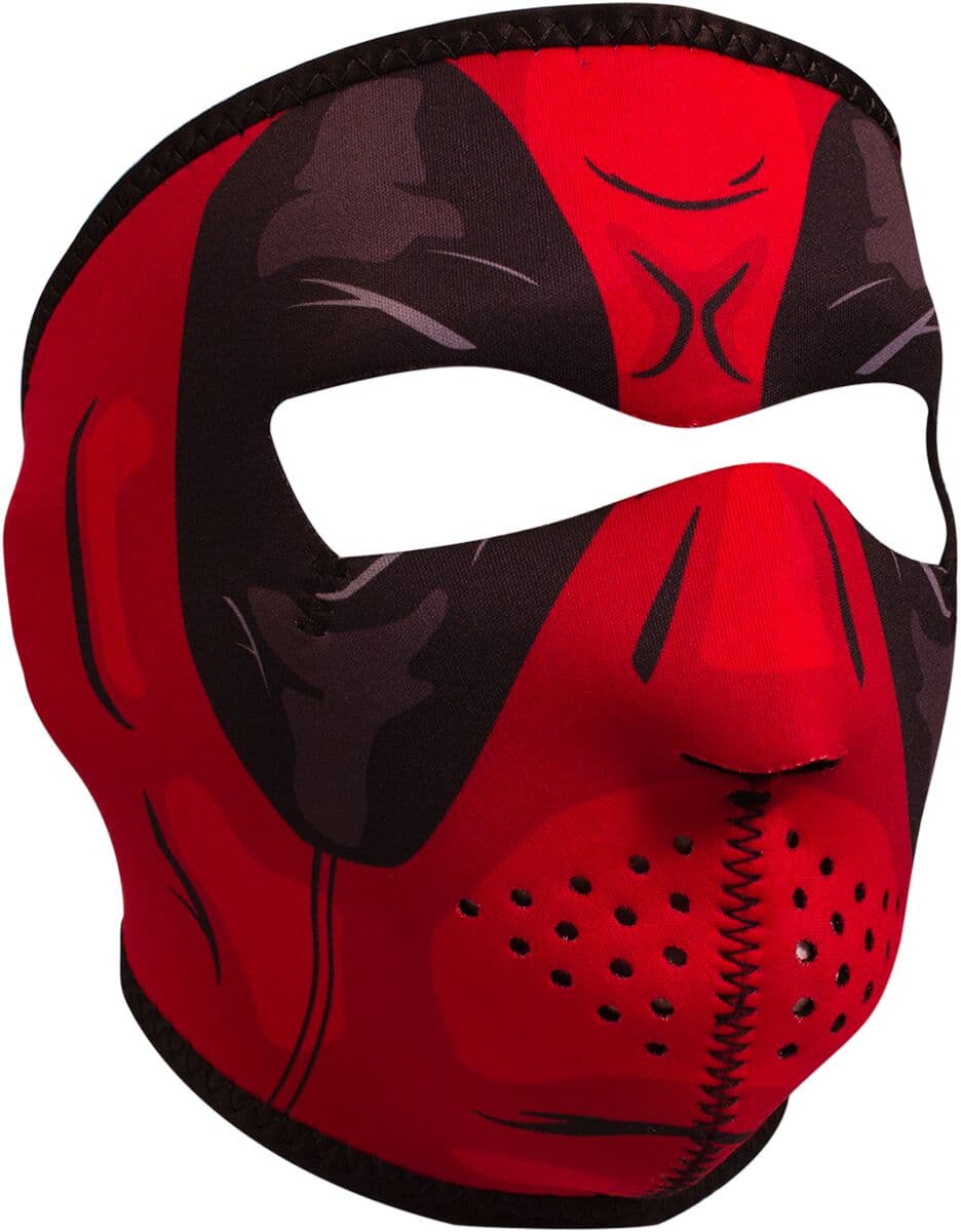 Neoprene Full-Face Mask Red