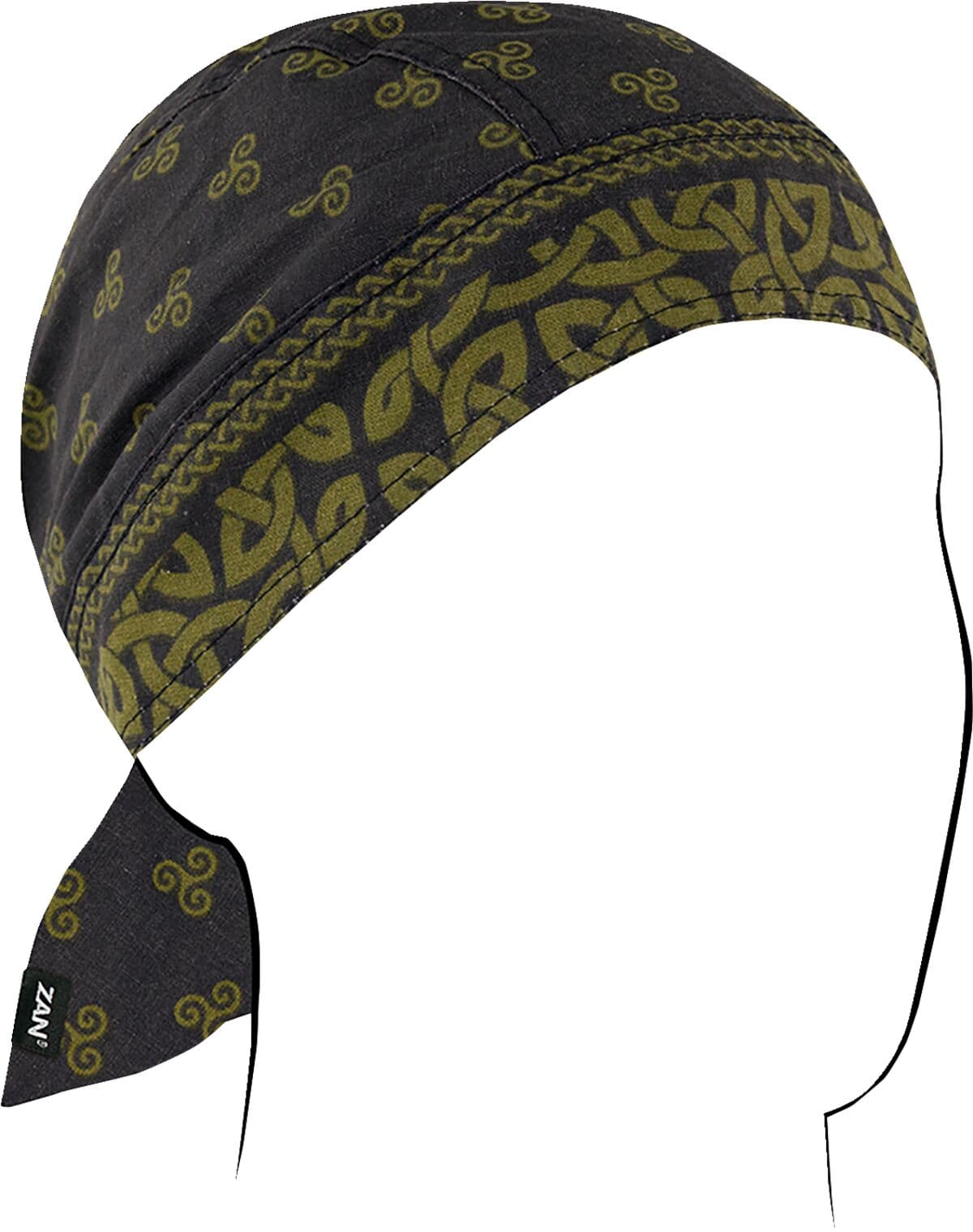 Flydanna® Cotton Headwrap Black| Green
