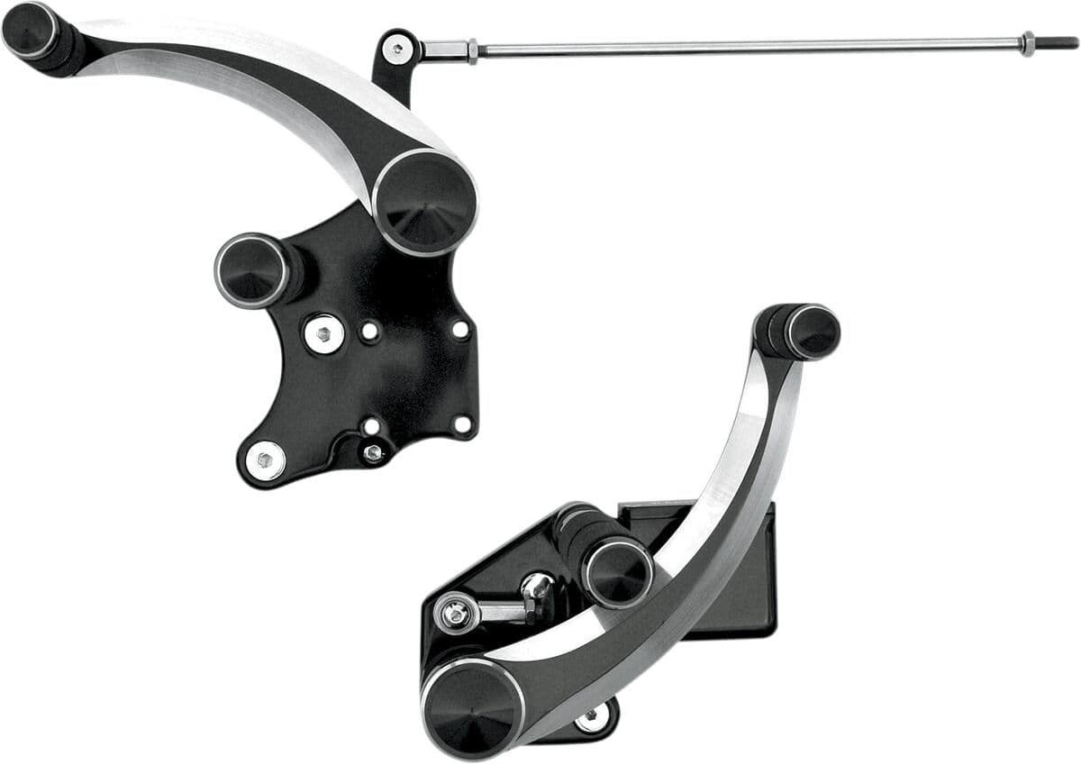 Forward Controls with Master Cylinder Black| Silver