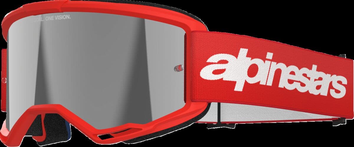 Vision 3 Wordmark Goggle Red