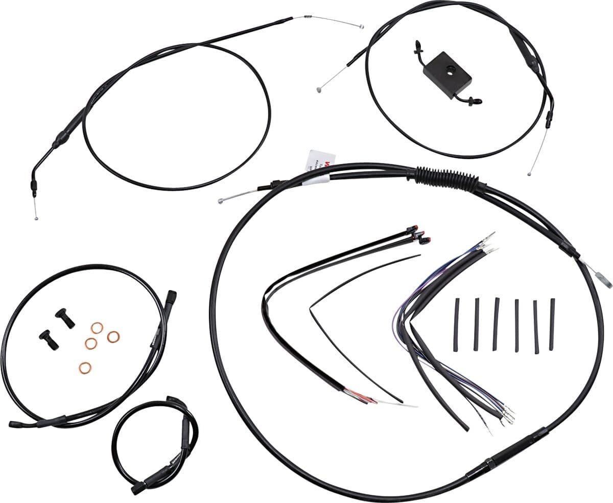 Extended Handlebar Cable and Brake Line Kit for Sportsters with ABS