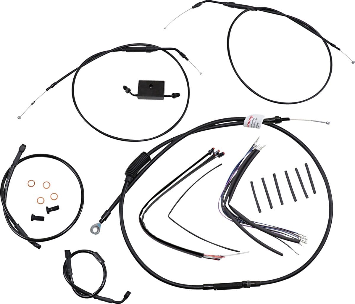 Extended Handlebar Cable and Brake Line Kit for Sportsters with ABS