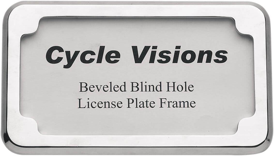 Beveled License Plate Frame