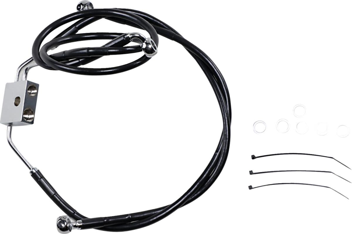 Extended Length Black Vinyl Brake Line Kit