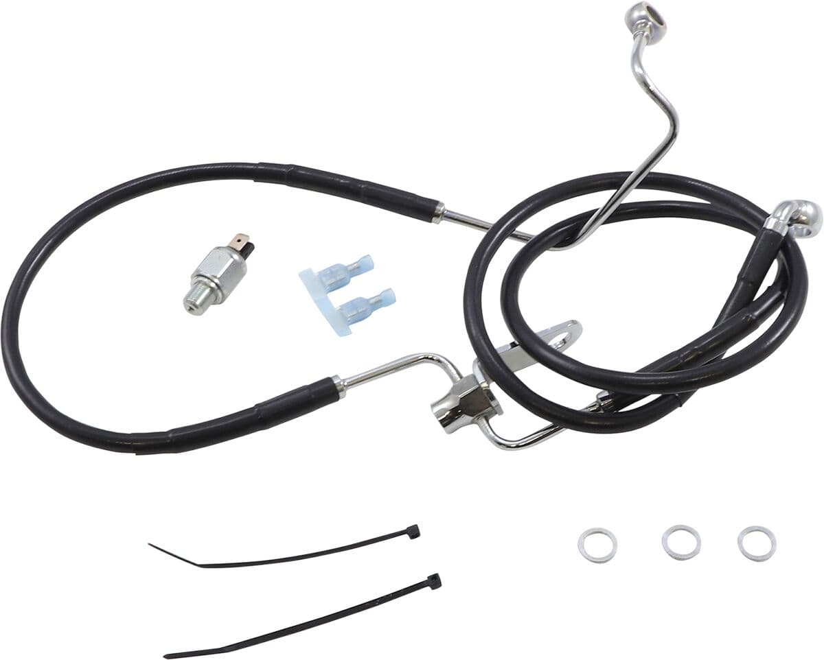Extended Length Black Vinyl Brake Line Kit