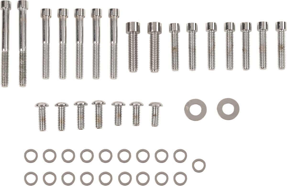 Inner and Outer Primary/Derby/Inspection Covers Bolt Set