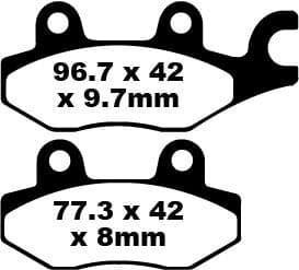 TT Sport Carbon Fusion Brake Pads
