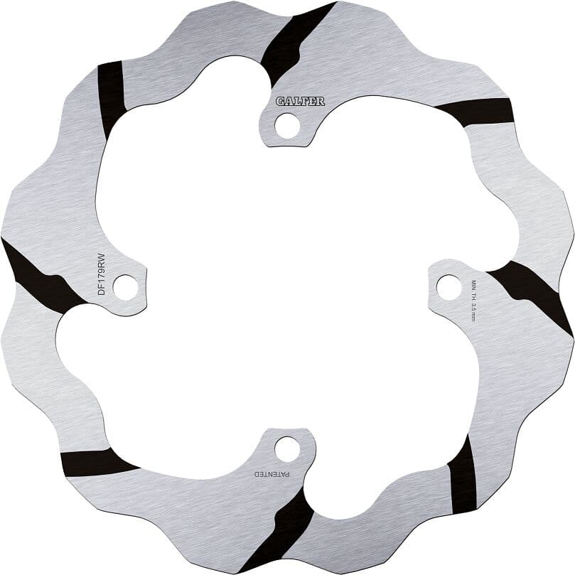 BRAKE ROTOR FIXED WAVE GROOVED OVERSIZE