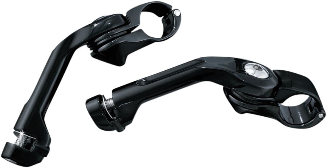 Tour-Tech™ Adjustable Cruise Footpeg Mounts Black