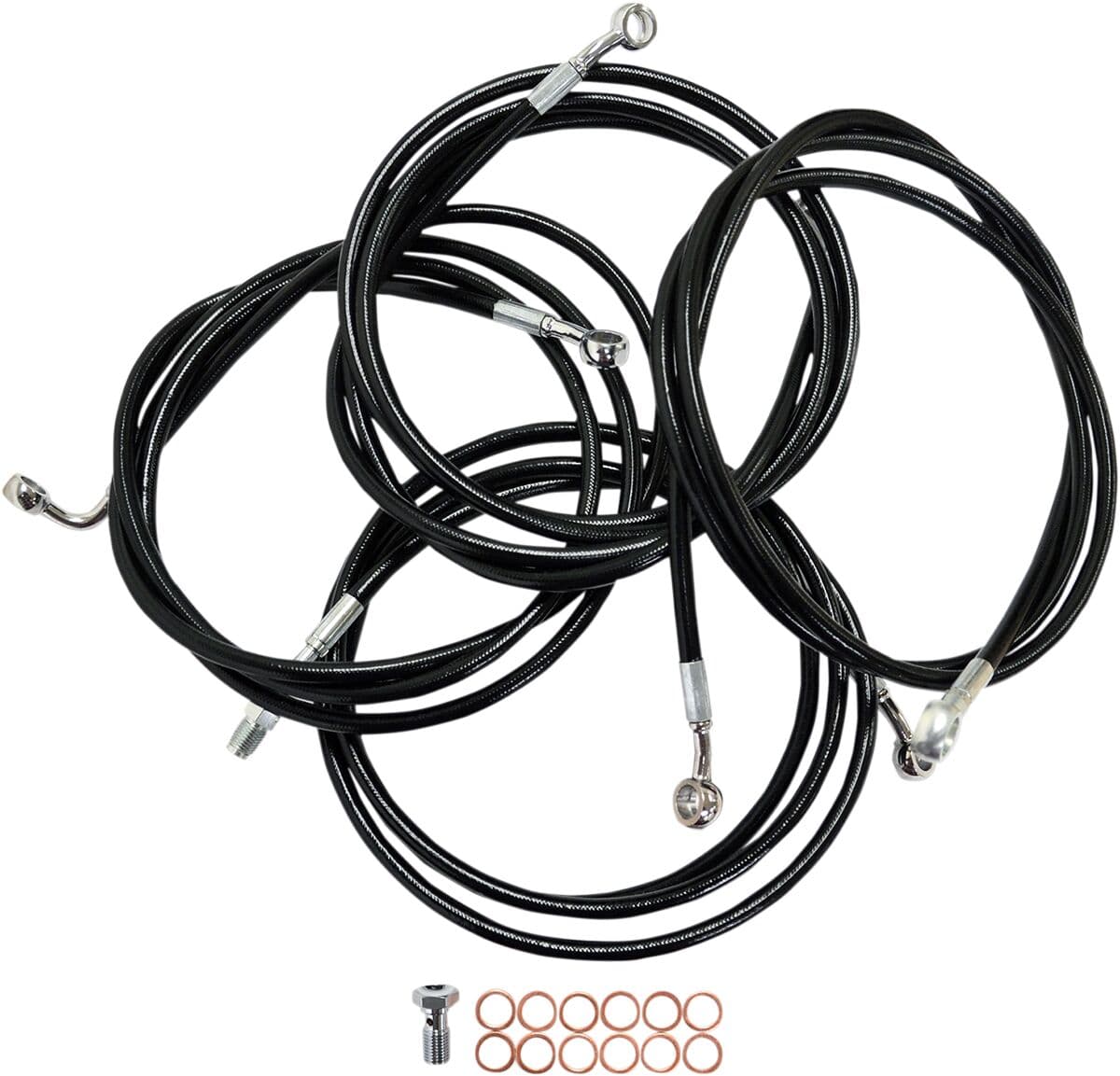 Standard Black Vinyl Handlebar Cable/Brake Line Kit